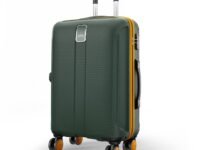 Safari Large Thorium Neo 8 Wheels 77cm Size Check-in Trolley Bag, Hard Case Polycarbonate, 360º Wheeling Luggage for Men & Women, Travel Bag, Suitcase for Travel, Trolley Bags for Travel, Dusk Green