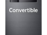 Samsung 256 L, 3 Star, Convertible, Digital Inverter with Display Frost Free Double Door Refrigerator (RT30C3733BX/HL, Luxe Black)