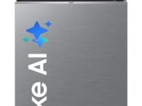 Samsung 330 L, 3 Star, Convertible 5-in-1, Digital Inverter, Frost Free Double Door, WiFi Enabled Bespoke AI Refrigerator (RT34DG5A4DS8HL, Elegant Inox, Silver)