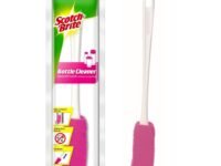 Scotch-Brite Plastic Bottle Cleaner Brush (Pink and White,Pack of 1)