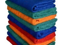 Sheen Microfiber Cleaning Cloth (30x35cm)- 270 GSM - Pack of 10, Multicolor