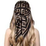 Silk Satin Scarf for Women Stylish - Fashion Bandanas, Head Wrap Shawl Square Neck Hijab, Lightweight Hair Scarves for Office Travel Wear