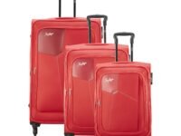 Skybags Rubik Red Softsided Luggage Set of 3 (Small, Medium & Large)