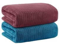 Story@Home Towels for Bath Large Size | Microfiber Towels for Bath | Towel Set of 2 | 400 GSM | 70 x 140 cm | Pink and Blue | Bath Towels for Men, Women & Kids | Gym Towel | Perfect for Everyday Use