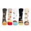Supersox Funky Women Crew Length Compact Combed Cotton Multicolor Socks Packs Of 5