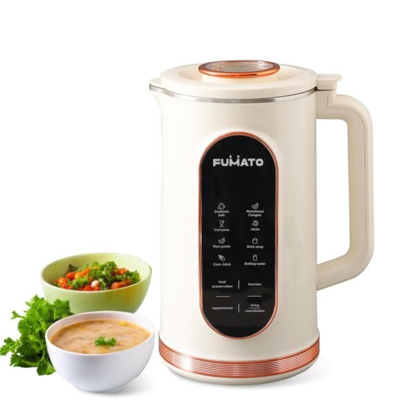 The Better Home Fumato 1.5L 800W Portable Soup Maker | Multipurpose Heating Blender with 8 Presets | 304 Stainless Steel Inner Body & Blades | Auto Shut-Off | 1-Year Warranty