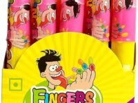 The Candy Jar Finger Lollipop Candy 30Pcs/Box | 4 Flavors | Apple, Orange, Strawberry, Blueberry, 0.27 Kilograms