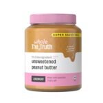The Whole Truth - Supersaver Pack | Unsweetened Peanut Butter | 925 g | Crunchy | No Added Sugar | No Artificial Sweeteners | No Gluten & Soy | No Preservatives | 100% Natural Protein Source