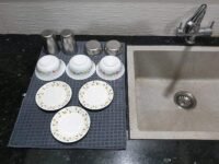 UCRAVO Microfiber Reversible Dish Drying Mat for Kitchen (Multicolor)…