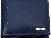 URBAN FOREST Oliver Aniline Blue Leather Wallet for Men