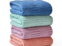 UrbanLeaf Super Soft Microfiber Hand Towels, Gym & Workout Towels (4 Pieces, Multi Colors), 400 GSM