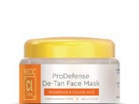 VLCC Clinic ProDefense De-Tan Face Mask - 100g | Powered with Glutathione + Glycolic Acid | Soothing, Refreshing and Calming Face Mask | Oil Control | Skin Brightening | Anti-Pigmentation Face Mask
