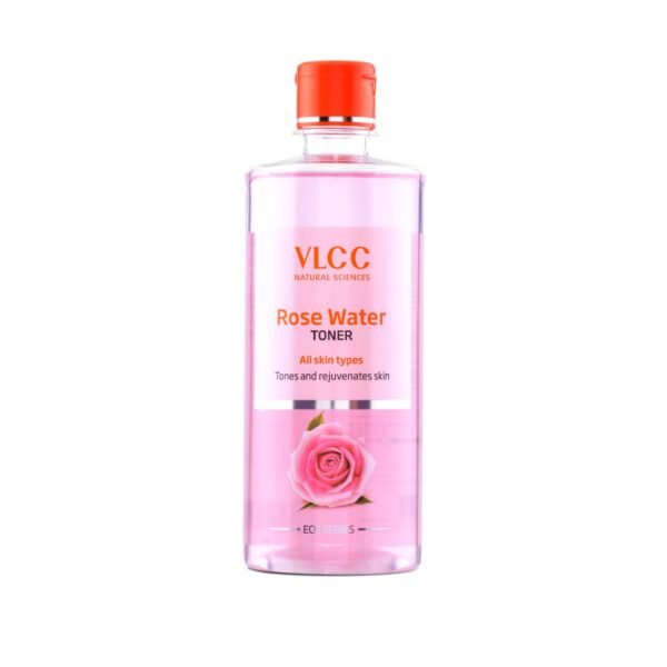 VLCC Rose Water Toner - 500ml | Refreshing Toner for Ph Balance | Natural Toner for Skin Tightening, Hydration, and Even Complexion | Excess Oil and Dirt Removal | With Rose Water, Aloe vera extract.