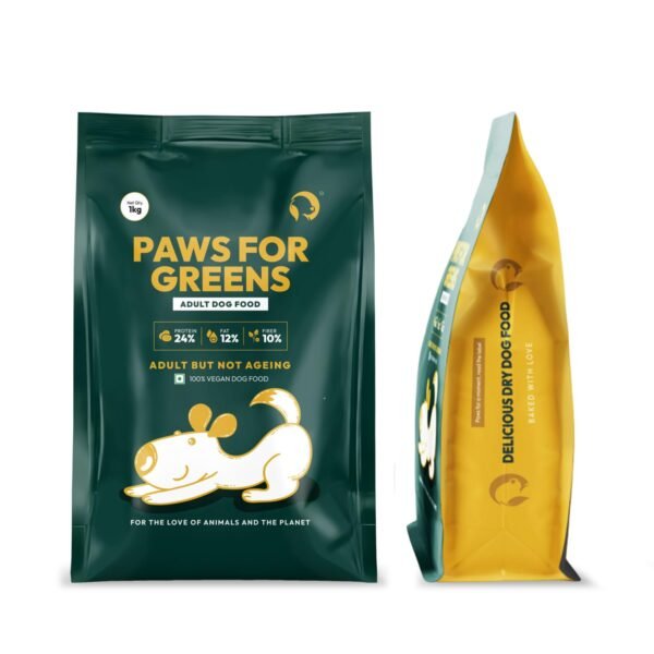 Vegan Dog Food Offers Plant-Based Protein for Adult Puppy Dogs of All Breeds. (Adult Food 1kg)