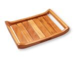 Vesta Homes Wooden Serving Tray For Home, Kitchen, Restaurant, Office Organizer, Dining Table | Premium Acacia Wood | 25 X 18 X 3.5 Cm | Handmade In India, Rectangular