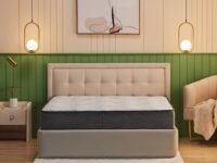 Wakefit Spring Mattress | 10 Years Warranty | Mattress Double Bed, Elevate Pocket Spring with Memory Foam, 10-Inch Bed Mattress, Mattress King Size (75x72x10 Inches, Medium Soft & Bouncy, Grey)