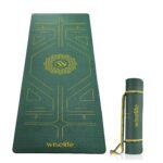 Wiselife True Alignment Yoga Mat + Sleek Yoga Strap For Men And Women (Probalance Tpe Material 6Mm Extra Thick Extra Long Extra Wide) (Emerald)