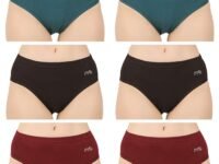 Womens Cotton Panty (Pack of 10), Plain, Assorted Colour, Inner Elastic