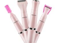 Women's Rechargeable, Waterproof Eyebrow/Armpit/Leg/Arm Facial Hair Remover Wet and Dry High-Speed Electric Trimmer, Multicolor