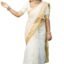 Women's Trendy Cotton Silk Saree With Blouse Material || Pongal Special South Indian Kerala Saree With Blouse Piece, White