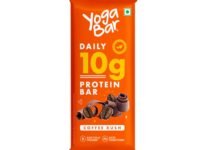 Yogabar 10 grams Protein Bar, Protein Blend & Premium Whey,100% Veg High Protein Snacks, Rich Protein Bar with Date, Vitamins, Fiber, Energy & Immunity for Fitness, Coffee
