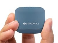 ZEBRONICS Pixie Portable Speaker, 5 Watts, Supports Bluetooth, TWS Function, mSD, Compact Design, Call Function, Carry Loop, Upto 7h Backup (Dark Blue)