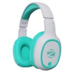 ZEBRONICS Thunder Bluetooth 5.3 Wireless Over Ear Headphones with 60H Backup, Gaming Mode, Dual Pairing, Enc, Aux, Micro Sd, Voice Assistant, Comfortable Earcups, Call Function (Sea Green)