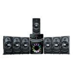 Zebronics 7.1 Channel Home Theatre Speaker, 140W Output, 13.33cm Subwoofer, RGB, Bluetooth, USB, AUX, LED Display, Remote Control, Wall-Mountable (Spark 207)