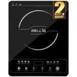 iBELL 20YO Induction Cooktop 2000 W Double/Single Coil Electric Stove with Full Touch Control, Auto Shut-Off & Overheat Protection, Crystal Glass Surface, 1+1 Year Warranty