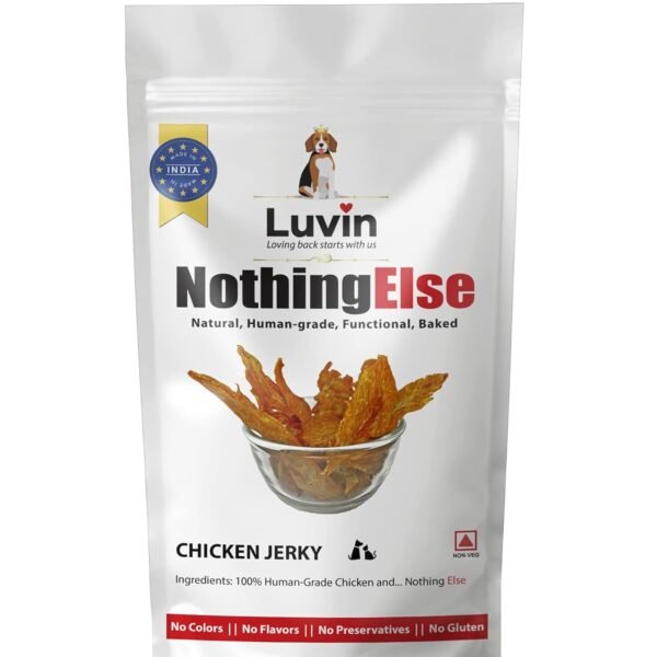 luvin Nothing Else | Strip Chicken Jerky 70G | Baked Treats for Dogs and Cats | Human-Grade | No Colors | No Flavors | No Preservatives, All Life Stages