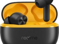 realme Buds T200 Lite Bluetooth in Ear Earbuds,4 Mic, AI ENC for Calls,48 Hours Total Playback with Fast Charging and Ultra Low Latency Gaming TWS, Google Fast Pair, with mic - (Black)