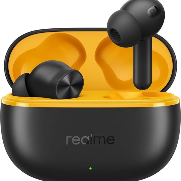 realme Buds T200 Lite Bluetooth in Ear Earbuds,4 Mic, AI ENC for Calls,48 Hours Total Playback with Fast Charging and Ultra Low Latency Gaming TWS, Google Fast Pair, with mic - (Black)