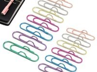 14 Pcs Pen Clip Holder, Pen Holder for Notebook Paper Clip, Book Holder Paperclips Clips for Office Supplies, Stationery Organizer with Durable Construction and Secure Grip Design