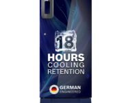 Bosch 187L,4 star,Smart Inverter,Direct-Cool Single Door Refrigerator,Feather Blue(CST18B34PI)|18 Hrs Cooling Retention|Super Freeze|XL Vegetable Box|Everyday Veggie storage|Beverage Space|2.5x Faster