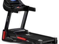 Lifelong FitPro Motorized Treadmill for Home (4HP Peak) | 3-Level Manual Incline | Rubberies Shock Absorption | Foldable Hydraulic | 12 Preset Workouts | 14km/hr | 100Kg | Bluetooth (LLTM033)