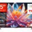 TCL 139 cm (55 inches) 4K Ultra HD Smart QLED Google TV 55T8C