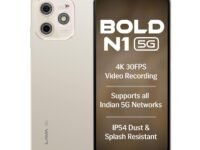 Lava Bold N1 5G (Champagne Gold, 4GB RAM, 128GB Storage) |Bigger 6.75" HD+ Notch Display | Octacore 5G Processor | 13 MP AI Camera |5000 mAh Battery| IP54 Rated Dust & Water Splash Proof
