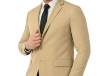 SaintX Men's Formal Blazer | Fully Lined | Slim Fit | Professional Jacket | Premium Business Formal Suit | Office | Wedding | All Purpose