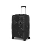 American Tourister Large Instavibe, 79 CM Trolley Bag for Travel Polypropelene Suitcase with Mounted TSA Lock, Double Wheels, Flexi Packing Straps, and Side Hooks for Men & Women - Black