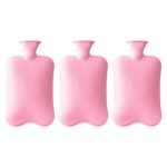 Careforce PVC Hot Water Bag Hot Bags for Pain Relief in Shoulder, Back, Neck PVC Heating Pad for Period Cramps for Relief Heat Bag for Period Pain - 1800 ml Pink Pack of 3