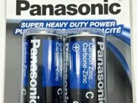 6PC Size C Panasonic Batteries Super Heavy Duty Power Zinc Carbon
