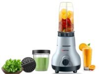 ACTIVA Easy Mix Nutri Mixer Grinder 500W with 2 Jars for Smoothies, Chutney & Shakes, Shock Proof ABS Body, Nano Grinding Technology, 2 Years Warranty (Black)