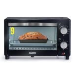 AGARO Marvel 9L OTG Oven 800W, Compact Toaster Griller for Baking, Toasting & Grilling, Adjustable 100°C-250°C, 30-Min Timer with Ready Bell, Auto Shut-Off, Tempered Glass Door, Bake Pan, Tong & Rack
