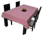 AIRWILL Branded, 100% Cotton Gingham Checks with Multicolor Combos of 4/6 Seater Tablecloth, Sized 140Cm Width and 140Cm Length - Square