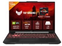 ASUS TUF A16 (2025) , AMD Ryzen 7 7445HS, Gaming Laptop (RTX 4050-6GB/140W TGP/32GB RAM/1TB SSD/FHD+/16"/56Whrs/Windows 11/M365 Basic (1Year)*/Office Home 2024/Mecha Gray/2.2Kg) FA607NUG-RL191WS