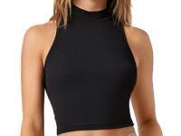 Aahwan Women's & Girls' Baby Pink Solid Ribbed Slim Fit Crop Tank Top