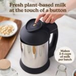Almond Cow Plant-Based Milk Maker Machine, Automatic, Innovative Design, Stainless Steel, 6 Cups, Makes 5-6 Cups Per Batch, 120V