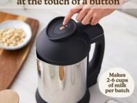 Almond Cow Plant-Based Milk Maker Machine, Automatic, Innovative Design, Stainless Steel, 6 Cups, Makes 5-6 Cups Per Batch, 120V