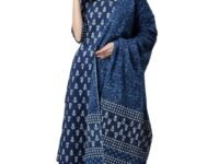 Amayra Women's Cotton Printed Straight Kurta with Palazzos and Dupatta Set