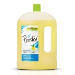 Amazon Brand - Presto! Disinfectant Surface & Floor Cleaner Liquid | Citrus | 2 Litre | 1 Can | Kills 99.9% Germs | Removes Stains | Safe on Hands
